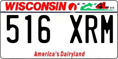 WI license plate 516XRM
