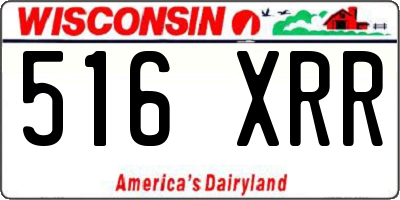 WI license plate 516XRR