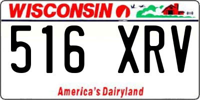 WI license plate 516XRV