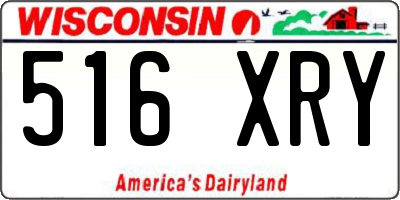 WI license plate 516XRY