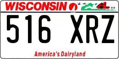 WI license plate 516XRZ