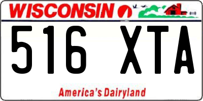 WI license plate 516XTA