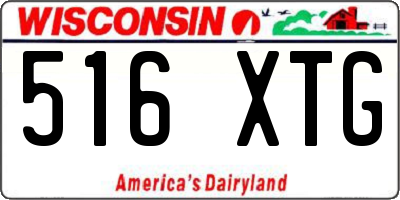 WI license plate 516XTG
