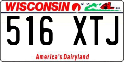 WI license plate 516XTJ