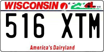 WI license plate 516XTM
