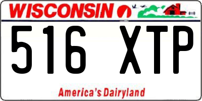 WI license plate 516XTP