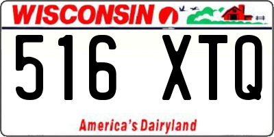 WI license plate 516XTQ