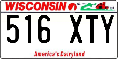 WI license plate 516XTY