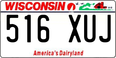 WI license plate 516XUJ