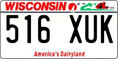 WI license plate 516XUK
