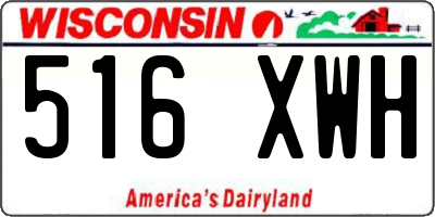 WI license plate 516XWH