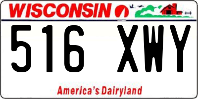 WI license plate 516XWY