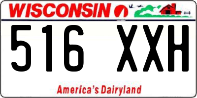 WI license plate 516XXH