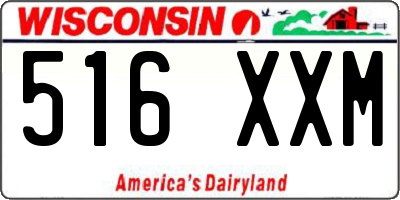WI license plate 516XXM