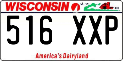 WI license plate 516XXP