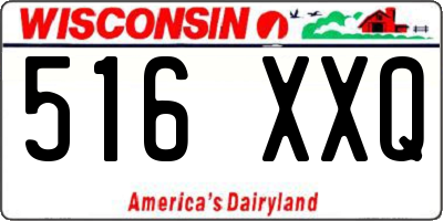 WI license plate 516XXQ