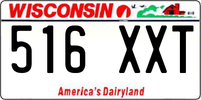 WI license plate 516XXT