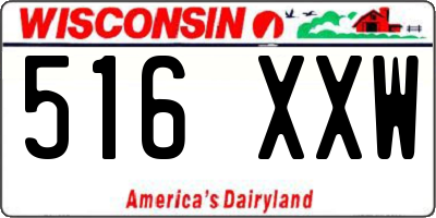 WI license plate 516XXW