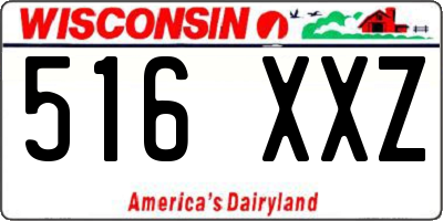 WI license plate 516XXZ