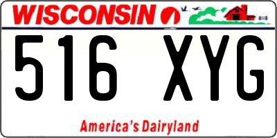 WI license plate 516XYG