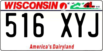 WI license plate 516XYJ