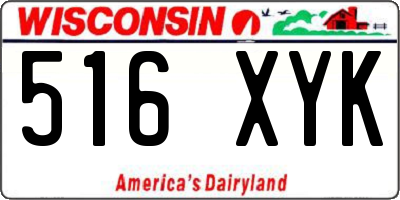 WI license plate 516XYK