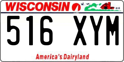 WI license plate 516XYM