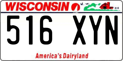 WI license plate 516XYN