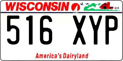WI license plate 516XYP