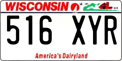 WI license plate 516XYR