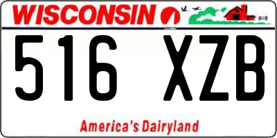 WI license plate 516XZB