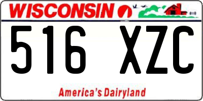WI license plate 516XZC