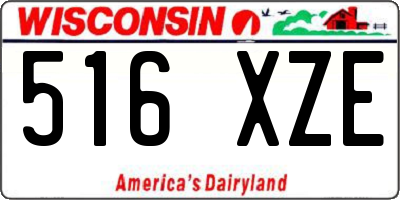 WI license plate 516XZE