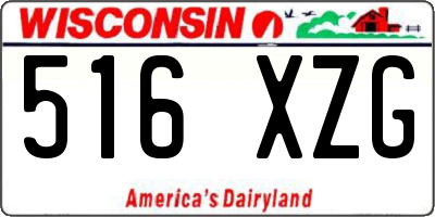 WI license plate 516XZG