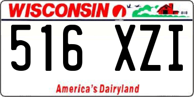 WI license plate 516XZI