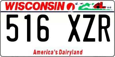 WI license plate 516XZR