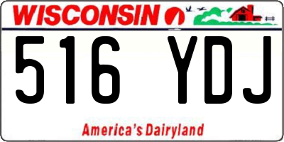 WI license plate 516YDJ