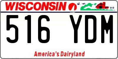 WI license plate 516YDM