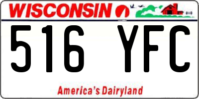 WI license plate 516YFC