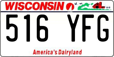 WI license plate 516YFG