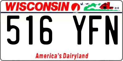 WI license plate 516YFN
