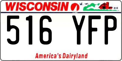 WI license plate 516YFP