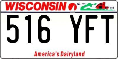 WI license plate 516YFT
