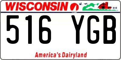 WI license plate 516YGB