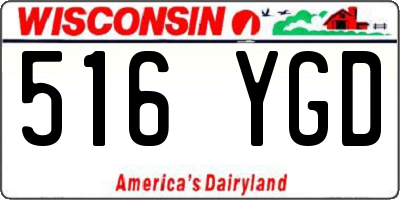 WI license plate 516YGD