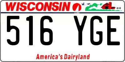 WI license plate 516YGE
