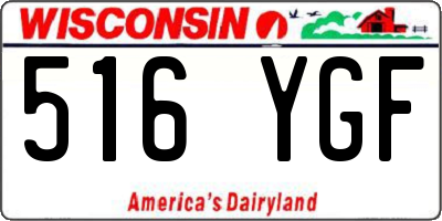 WI license plate 516YGF