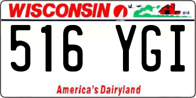 WI license plate 516YGI