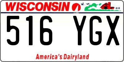 WI license plate 516YGX