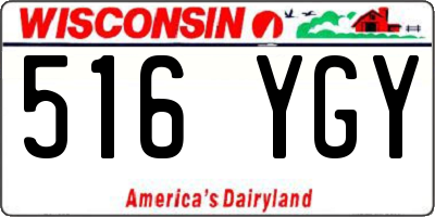 WI license plate 516YGY